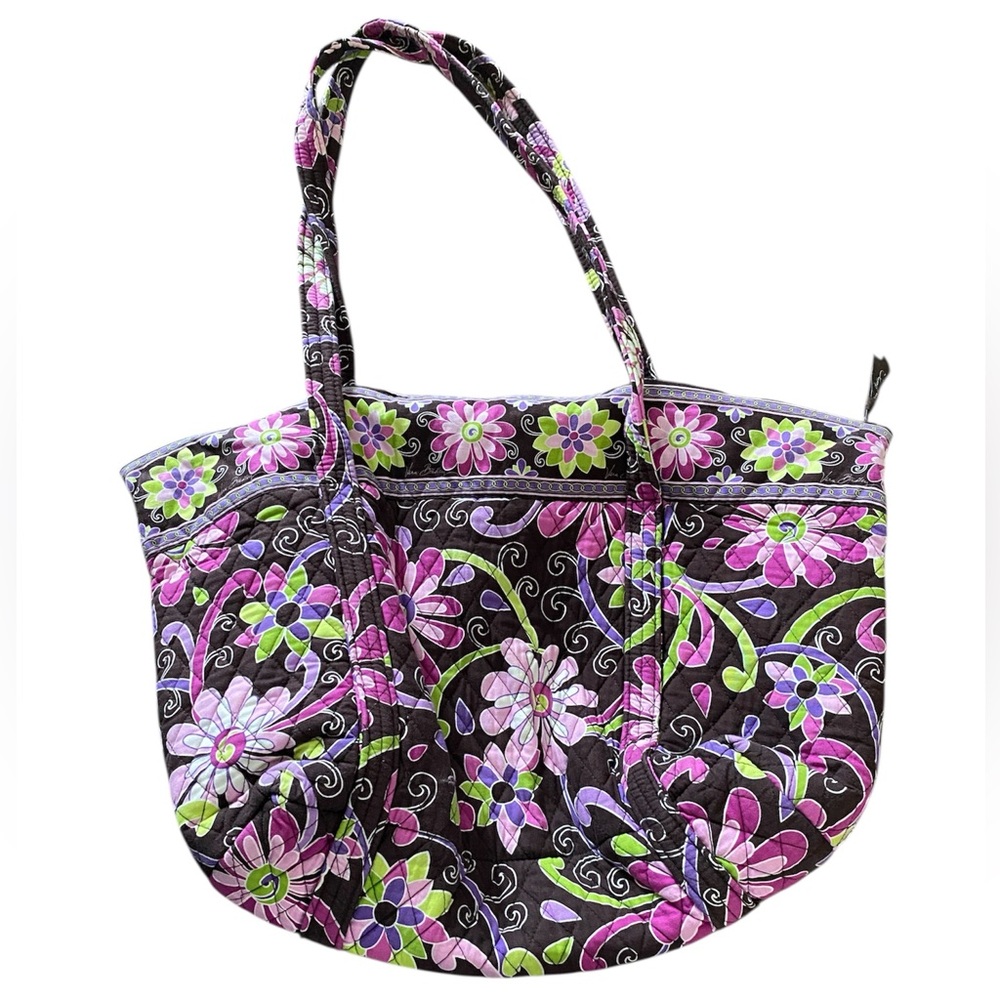 VERA BRADLEY MILLER BAG TOTE PURPLE PUNCH - Picture 2 of 3